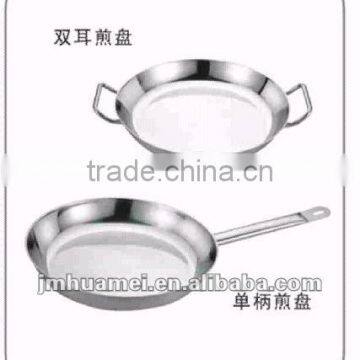 Tri-ply Stainless steel fry pan with handle