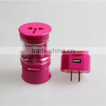 2016 Promotion Gift Item Multi World International Travel Adapter Low Price With USB Port From China Factory Directly photo-3