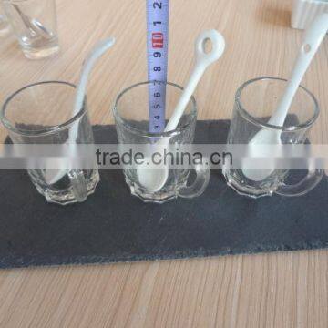 2017 Hot Sale Slate Placemat and Coaster With Rough Edge Food Safe Black for Hotel,home ,shop and Restaurant photo-2