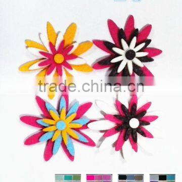 Flower Felt Stickers, flower peel off sticker, flower wall sticker