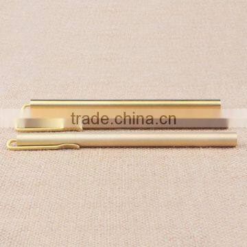Brass Signature Pen Copper Pen Handmade,Scrub and Smooth Pure Brass Signature Pen photo-6