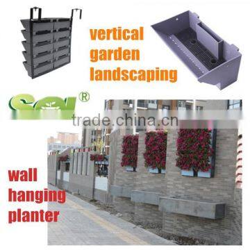 2015 New Design Vertical Garden Modules Hanging Wall Pot for Fence
