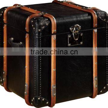 high quality retro ,vintage leather trunk furniture T912#