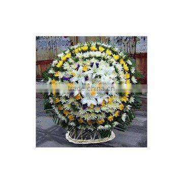 Wreath used floral foam for funeral