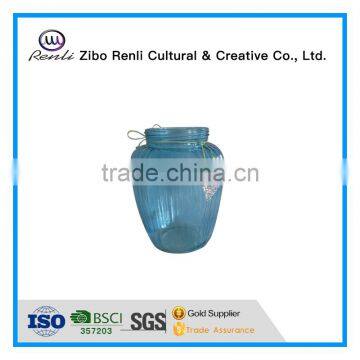 Blue Wholesale Crystal Murano Glass Vases for Table Decoration