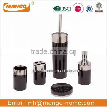 6pcs Purple Plastic Bathroom Set photo-4