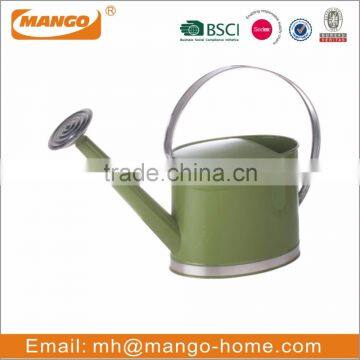 Stainless Steel Handle Oval Colorful Galvanized Metal Watering Can