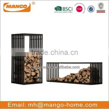 Classical Black Metal Firewood Rack