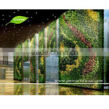 GNW GLW084 Artificial Grass Wall Green color High Imitation Plants Leaf outdoor decor