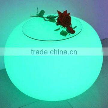 Rechargeable Multi Color Illuminated LED Round Table LED Furniture for Wedding Decoration photo-2