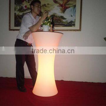 Rechargeable LED cocktail table, LED bar table, LED furniture Supplier in China