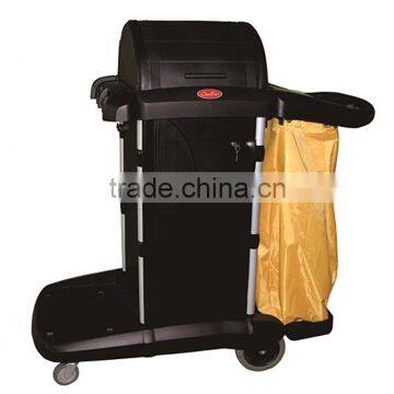 Multipurpose Hotel Housekeeping Clean Trolley Cart/hospital Janitorial Cart