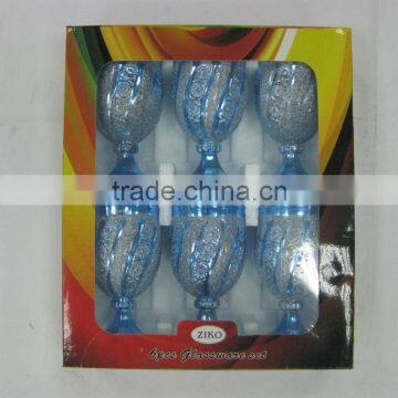 JK041 6pcs Glass Drinking Set With Deco photo-2