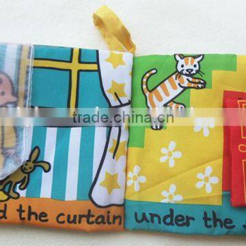 Hot Intelligence Development Cloth Cognize Hide and Seek Book Educational Toys For Kids Babys photo-4