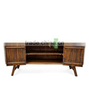 Buffet Modern Style For Living Room With Teak Wood Sloping Legs Model Arizona, Two Tone Color photo-3