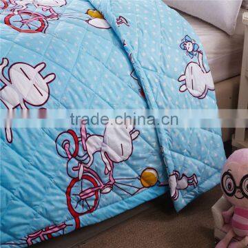 100% Polyester Tuzki Cartoon Style Quiits,summer Comforter Blanket Blue White photo-3
