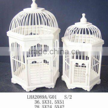 Wooden bird cage