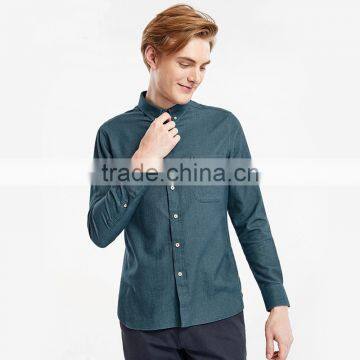 Comfortable Blank Slime Fit Shirt Oxford Shirts Long Sleeve Dress Shirts Casual Men Shirts photo-5