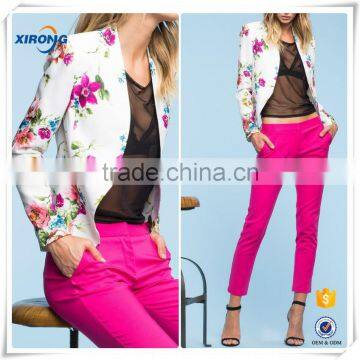 2016 high quality Guangzhou wholesale life bomber smart ladies jacket