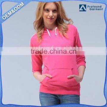 clothing factories in china lady high quality blank hoodies wholesale