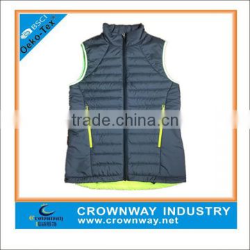 mens sleeveless jacket/mens quilted jacket/lightweight down jacket For winter