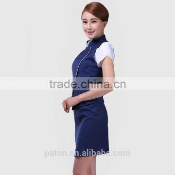 Custom Women Pilot Skirt Airline Stewardess Uniform photo-2