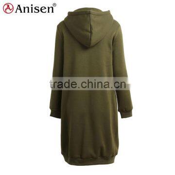 Oem Service Custom 100% Cotton Women Long Xxxxl Hoodies photo-2