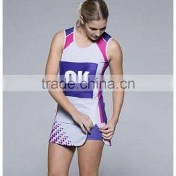 High Quality Sublimation Custom Netball Dresses Wholesale photo-3