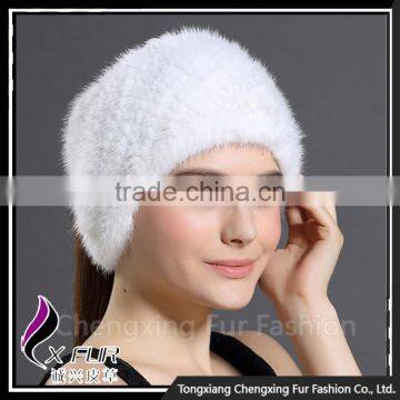 CX-E-39A 2016 Winter Fashion Knit Mink Fur Head Band photo-4