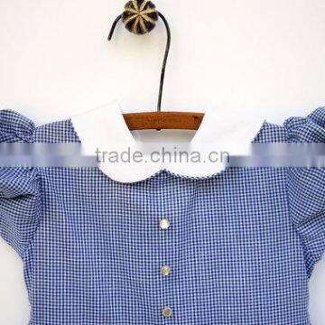 Baby Girls Dress Designs Hand Work Cotton Blue Dress photo-3