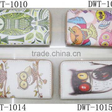 Fashion High Quality PU Stylish Print Owl Wallet photo-4