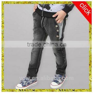 Latest fashion cotton kids children's wear jeans wholesale price for boys