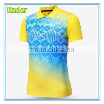 Custom sublimated sports polo shirt,polyester full printing t shirt