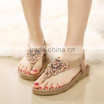 Zm50168b Summer Flat Female Shoes Crystal Ladies Sandals photo-2