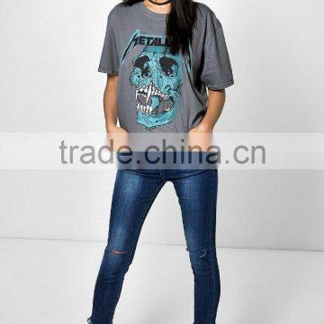 Ladies 2016 Fashion Skinny Jeans Fray Hem Denim Jeans Wholesale photo-4