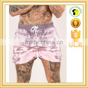 Pink camo printing shorts dip dye beach shorts for custom