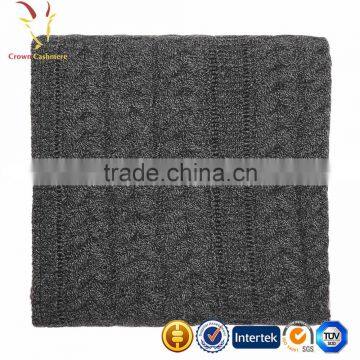 Soft Best Quality 100% Pure Cable Knitted Cashmere Blanket