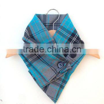 Smart Baby Boy Wear Winter Warmly Cotton Gingham Kids Scarf photo-2
