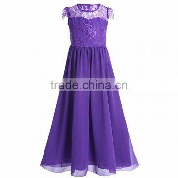 Summer Lace Chiffon Short Sleeved New Model For Girl Dress photo-3