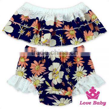 66TQZ46 Yiwu Lovababy Cotton&Lace Wholesale Sleeve Less Floral Fabric Bloomer Maxi BIKINI SET photo-5