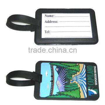 3D PVC/silicon luggage tag