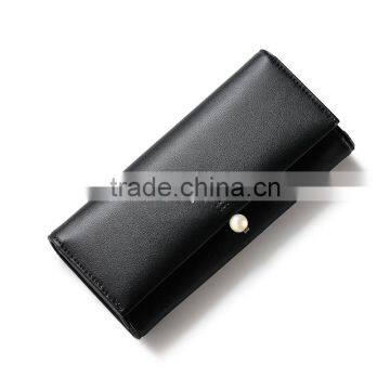 Fashion Pearl Korean Style Women Wallet PU Long Clutch Wallet Lady Clutch Coin Pocket Card Holder photo-3