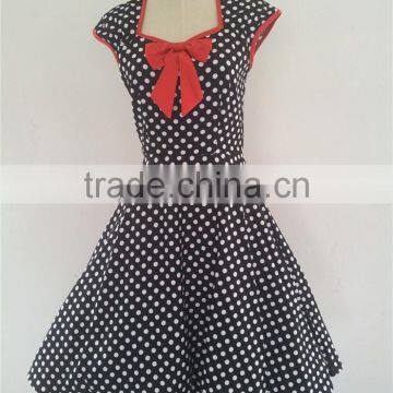 Plus Size Instyles Zhengtian Halloween Costume Rockabilly VINTAGE 50'S RETRO ROCKABILLY SWING DRESS Polka Dot Dress Formal Dress photo-2