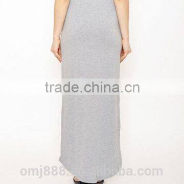 Plus Size Women Plain Long Maxi Maternity Skirt photo-3