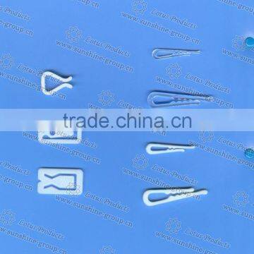 White Plastic Shirt Clips