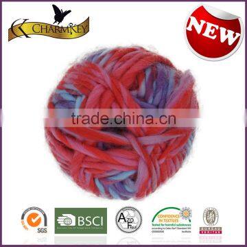 Charmkey Acrylic Yarn Multiple Color Hand Knitting Yarn Iceland Yarn Roving Yarn photo-3