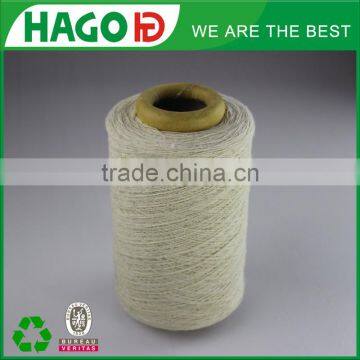 factory price ne12s raw white recycled worsted cotton working knitted glove yarn