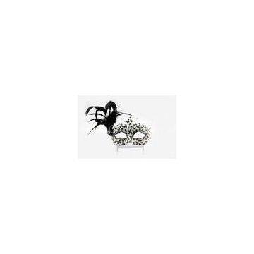 Leopard Print Masquerade Venetian Masks Decal Feathered Masquerade Mask