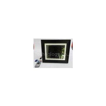 Black 8 Inch High Resolution Digital Picture Frame With Wooden Frame 350cd/m2
