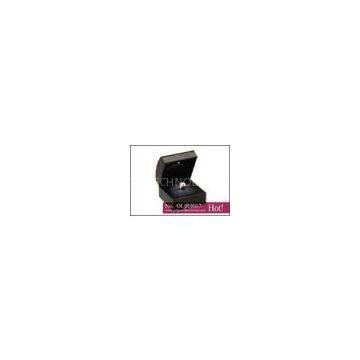 Black PU Lighted ring box, designer and novelty black velvet engagement ring presentation box with l